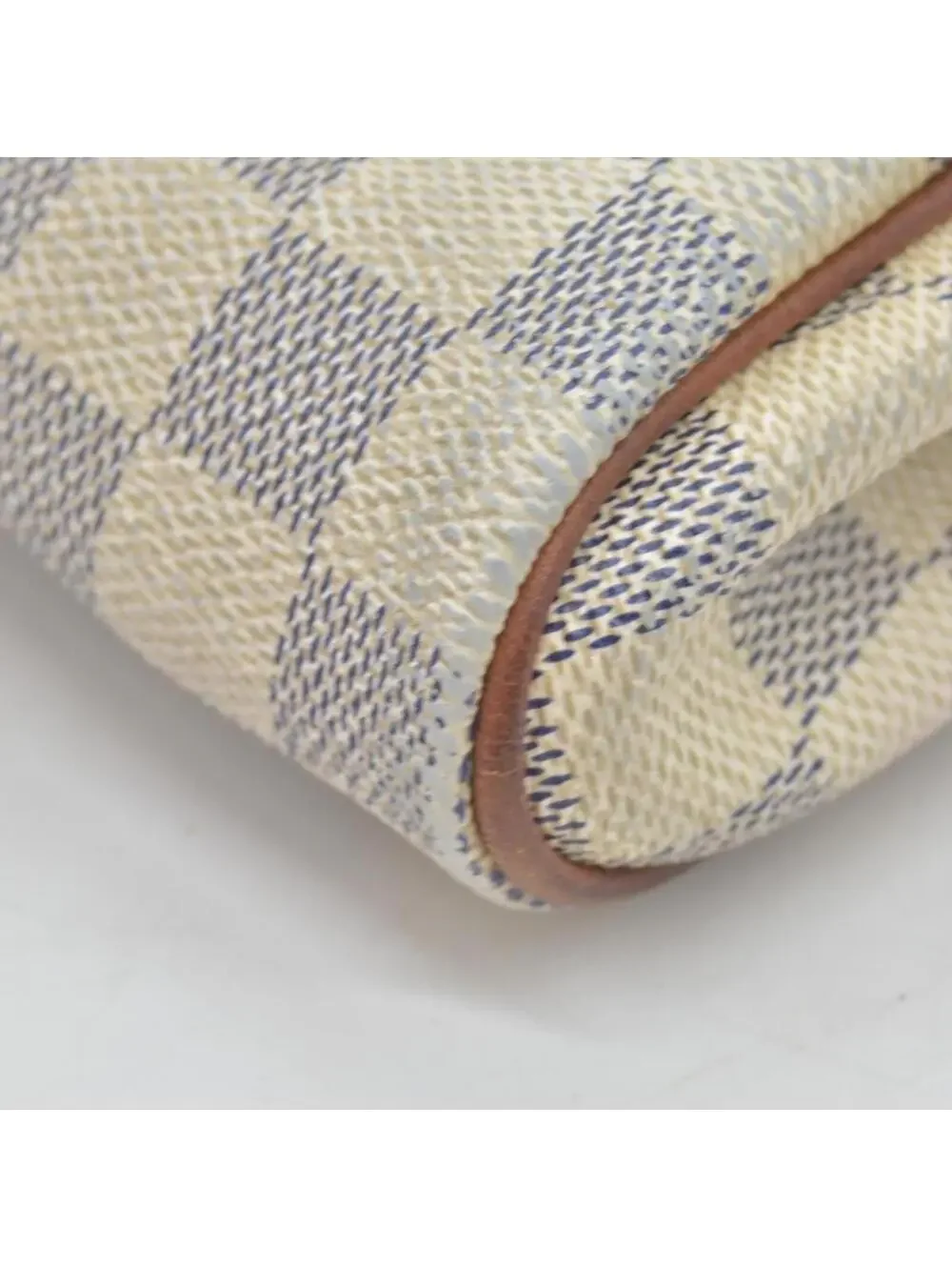 $1460 2012 Louis Vuitton Damier Azur Eva Clutch SN2182